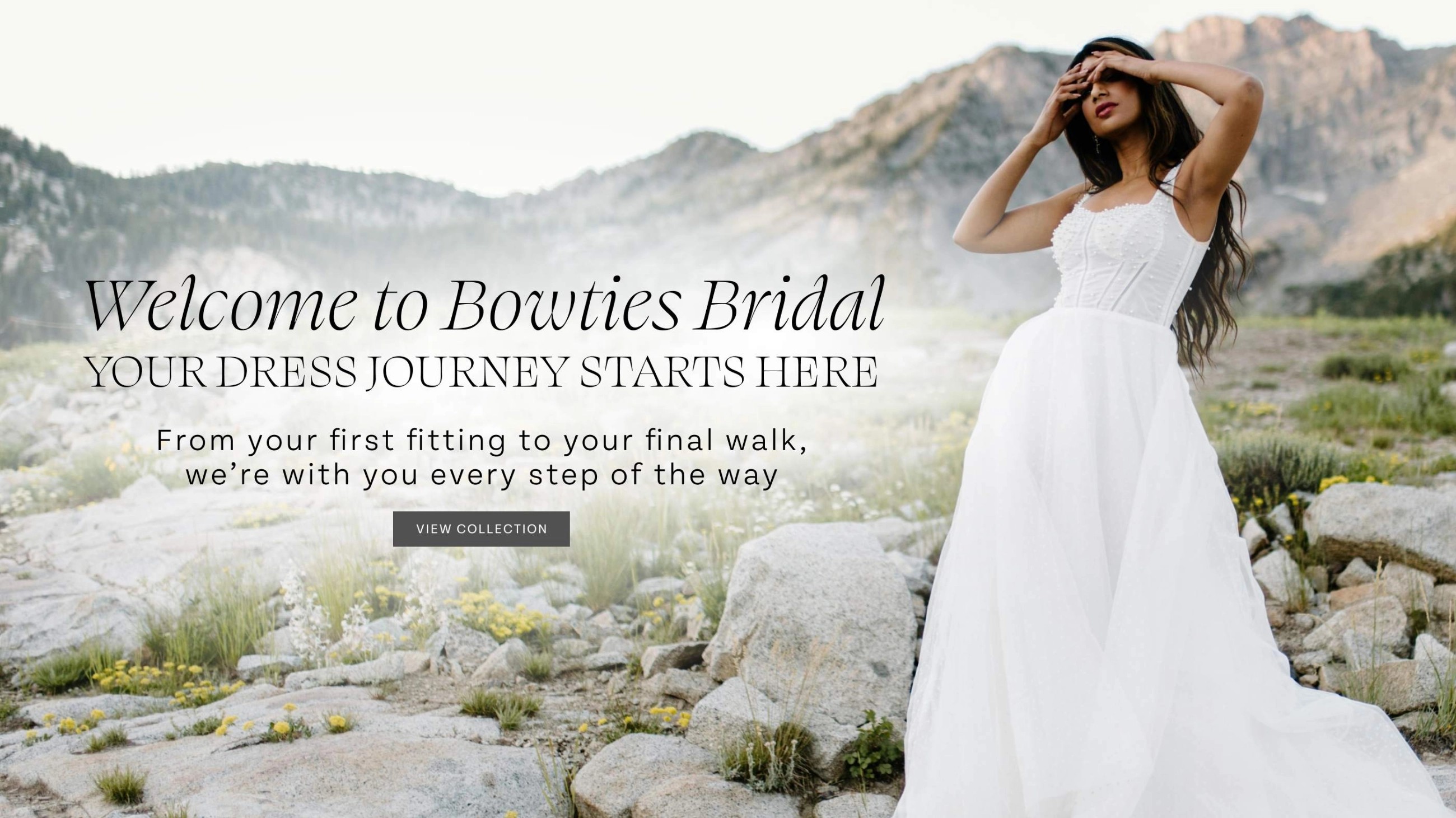 Welcome to Bowties Bridal Desktop Banner