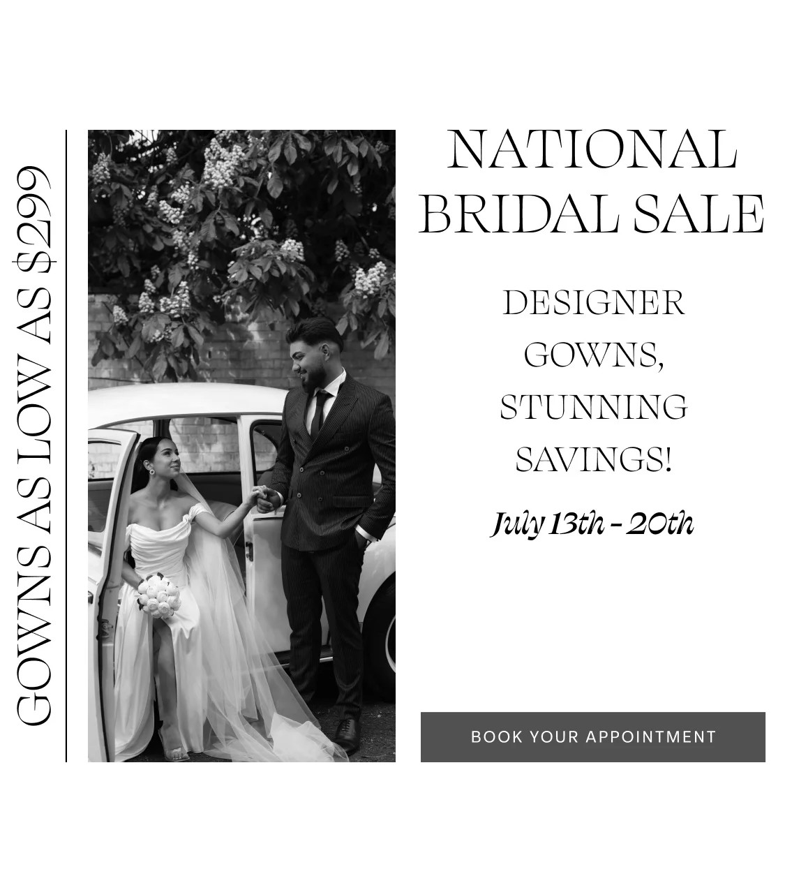 National Bridal Sale mobile banner