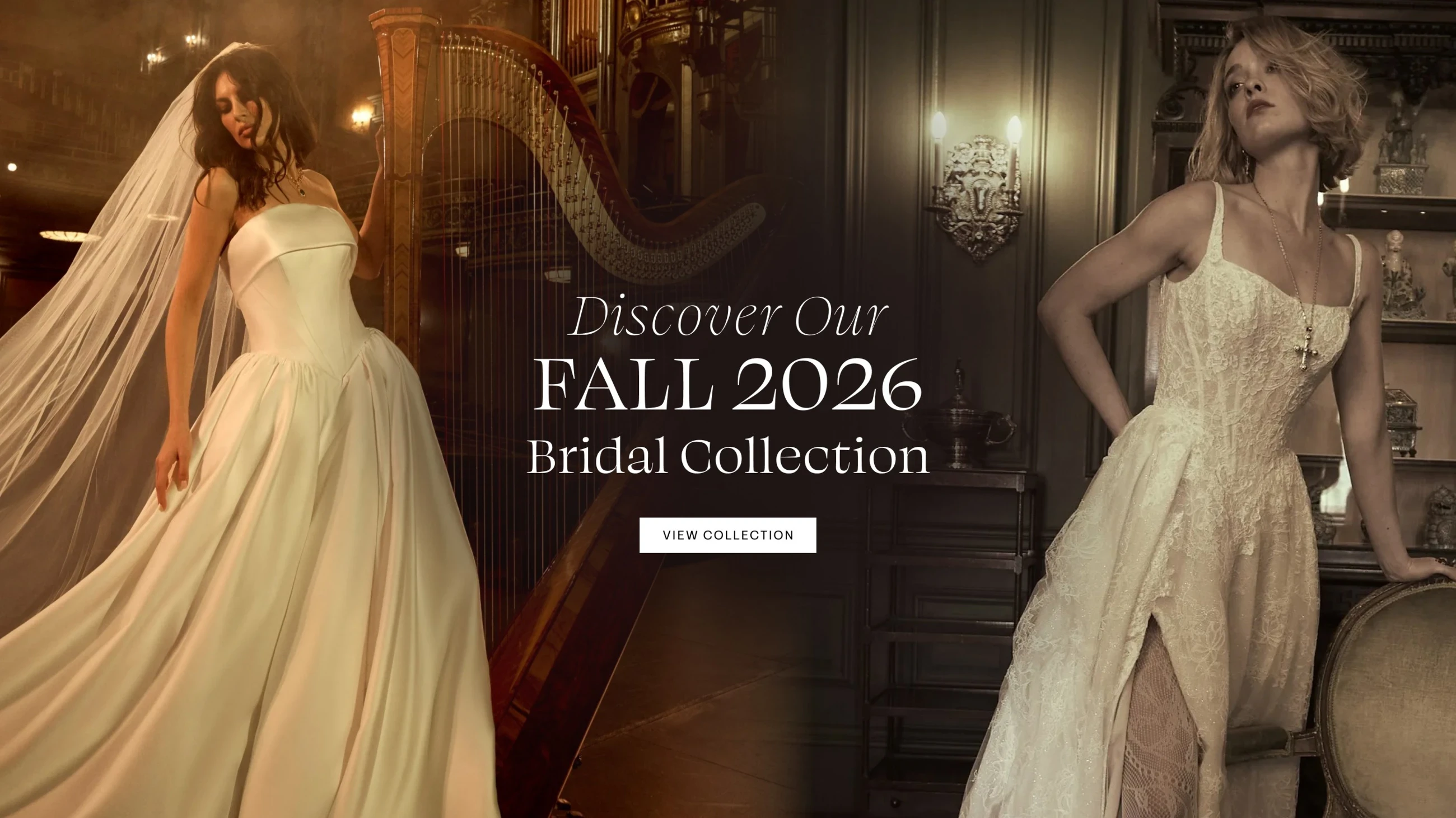 Models wearing Maggie Sottero and Sottero & Midgley bridal dresses, desktop banner
